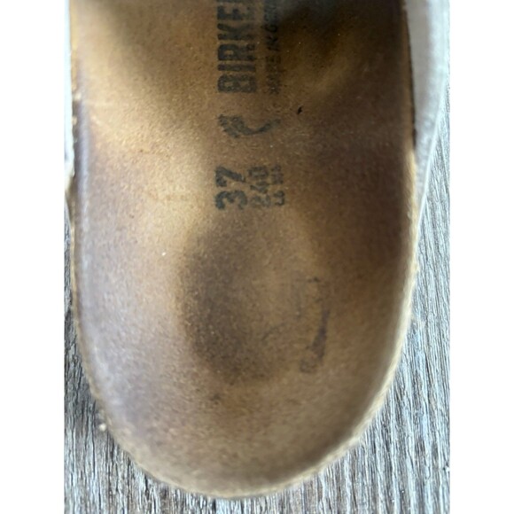 Birkenstock Arizona Birko-Flor White Slip On Sandal Size 37 Womens  US Size 6 - Picture 5 of 7